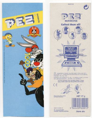 PEZ - Card MOC -Looney Tunes - Cool Looney Tunes - Bugs Bunny "Cheeky Bugs"