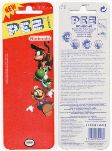 PEZ - Card MOC -Animated Movies and Series - Nintendo - Yoshi - A