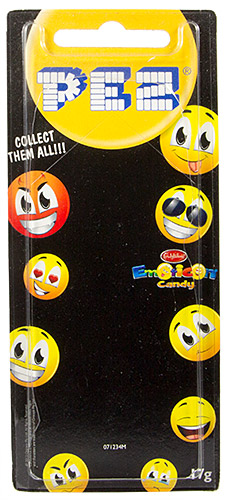 PEZ - Card MOC -Funky Faces - Emoticons - Grumpy - Australian release