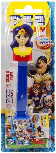 PEZ - Card MOC -Super Hero Girls - DC - Wonder Woman - with play code - C