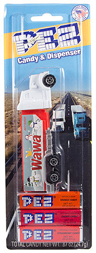 PEZ - Card MOC -Advertising Wawa - Truck - White cab - 2017