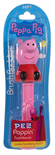 PEZ - Card MOC -Toothbrushes - Poppin' - Peppa Pig
