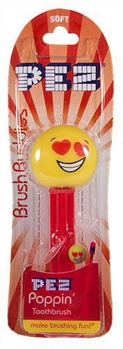 PEZ - Card MOC -Toothbrushes - Poppin' - Love