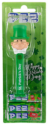 PEZ - Card MOC -PEZ Miscellaneous - Groom - St. Patricks Day solid hat - C