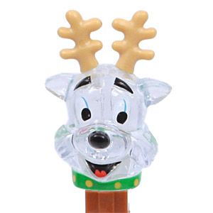 PEZ - Crystal Collection - Reindeer - Clear Crystal Head - A