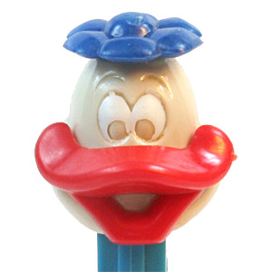 PEZ - Easter - Duck with Flower - Off-White/Blue/Purple