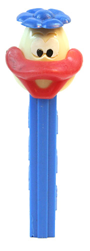 PEZ - Easter - Duck with Flower - Off-White/Blue/Red