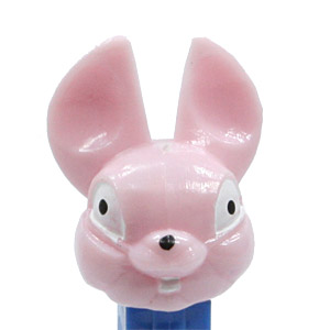 PEZ - Easter - Fat Ear Bunny - Fat Ear Bunny - Light Pink Head