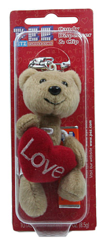 PEZ - Plush Dispenser - Cuddle Cubs - 2006 - Brown Bear