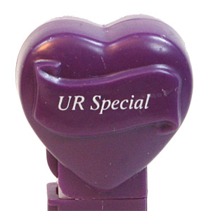 PEZ - Valentine - UR Special - Italic White on Dark Purple