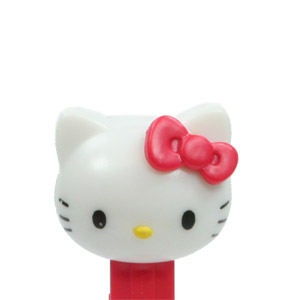 PEZ - Hello Kitty - Hello Kitty - White Head Red Bow