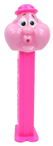 PEZ - PEZ Miscellaneous - Bubbleman - Pink Face, Neon Pink Hat