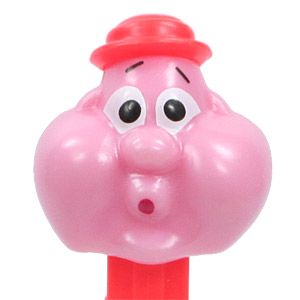 PEZ - PEZ Miscellaneous - Bubbleman - Pink Face, Neon Red Hat
