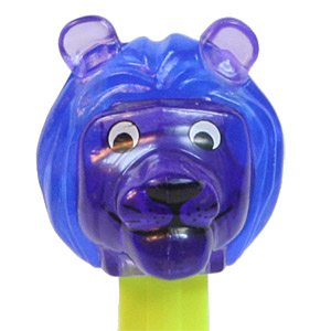 PEZ - Crystal Collection - Lion - Blue and Purple Crystal Head