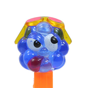 PEZ - Crystal Collection - Sour Blue Raspberry - Blue Crystal Head