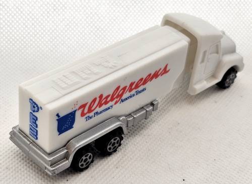 PEZ - Advertising Walgreens - Truck with V-Grill - White cab, white trailer