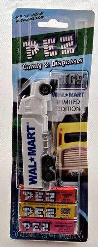 PEZ - Advertising Walmart - Truck with V-Grill - White cab, white trailer