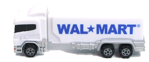 PEZ - Advertising Walmart - Transporter - White cab, white trailer