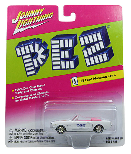 PEZ - Johnny Lightning - Release 3 - '65 Ford Mustang Convertible