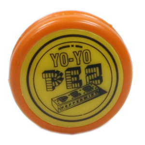PEZ - Miscellaneous (Non-Dispenser) - Yo-yo - Orange with Yellow Sides