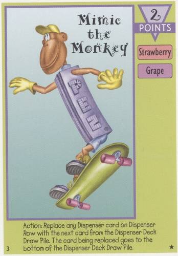 PEZ - PEZ Card Game - Individual Cards - Mimic the Monkey - #3