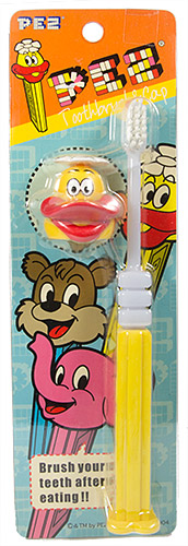PEZ - Toothbrushes - Japanese - Duck with Flower