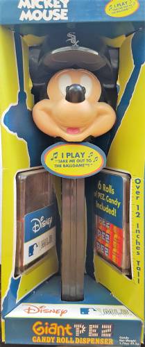 PEZ - Giant PEZ - Disney - MLB Mickey Mouse - Chicago White Sox