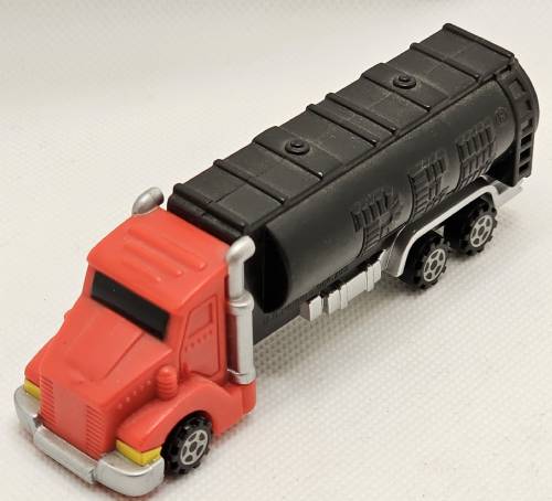 PEZ - Trucks - Series E - Tanker - Red cab, black tanker