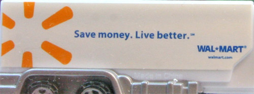PEZ - Advertising Walmart save money - Tanker - White cab, white trailer