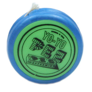 PEZ - Miscellaneous (Non-Dispenser) - Yo-yo - Blue with Green Sides