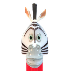 PEZ - Madagascar - Marty - Small Pupils, Light Grey Snout, painted ears