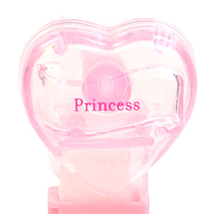 PEZ - Valentine - Princess - Nonitalic Pink on Crystal Pink