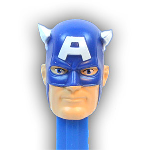 PEZ - Super Heroes 2011 - Marvel - Captain America - Blue Hood - B