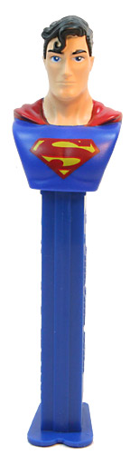 PEZ - Justice League - DC - Superman - dull logo, long eyebrow - A
