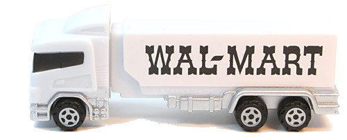 PEZ - Advertising Walmart 1964 - Transporter - White cab, white trailer