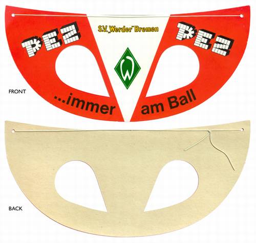 PEZ - Paper Masks - German Soccer - Werder Bremen