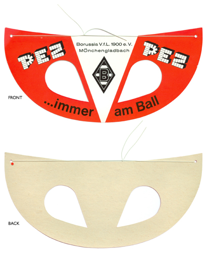 PEZ - Paper Masks - German Soccer - Borussia Mnchengladbach