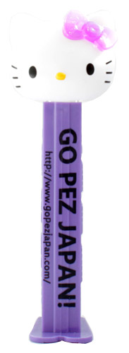 PEZ - Go Pez Japan - 2011 - Hello Kitty - White Head Purple Crystal Bow