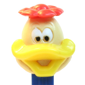 PEZ - Easter - Duck with Flower - Light Yellow/Red/Yellow
