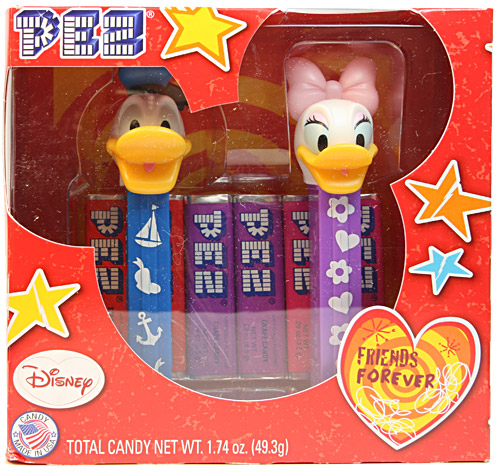 PEZ - Valentines Gift Set - Donald & Daisy Friends Forever Gift Set