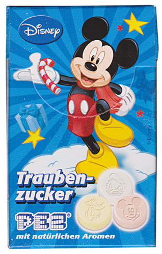 PEZ - Dextrose Packs - Mickey - candy cane