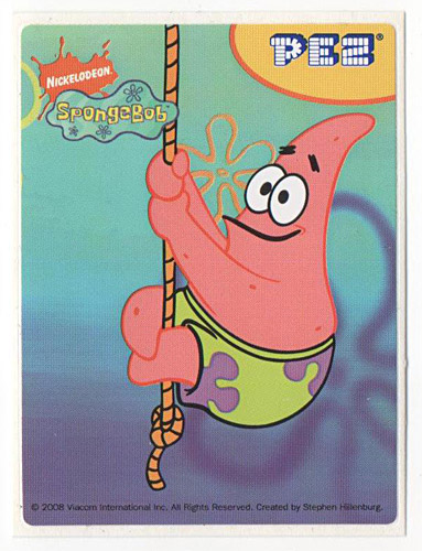 PEZ - Stickers - SpongeBob SquarePants - 2008 - Patrick Star