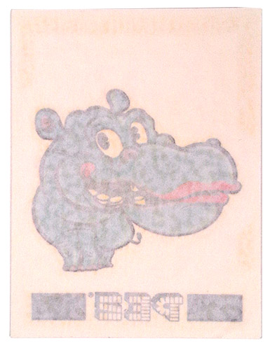 PEZ - Stickers - Tattoo Safari Animals - Safari Animals - Hippo