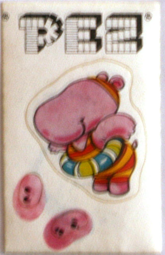 PEZ - Stickers - Animal (3 pieces) - Hippo