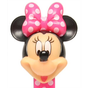 PEZ - Valentines Gift Set - Minnie Mouse - pink bow with white dots - D