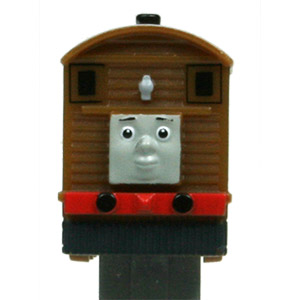 PEZ - Thomas and Friends - Toby - Brown #7 dull roof