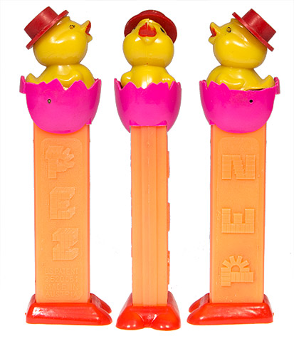 PEZ - Easter - Chick with Hat - Purple Eggshell - B