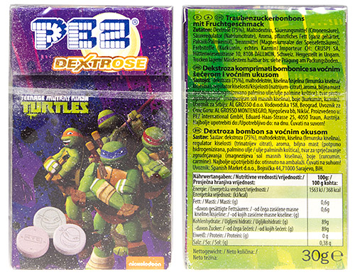 PEZ - Dextrose Packs - Teenage Mutant Ninja Turtles