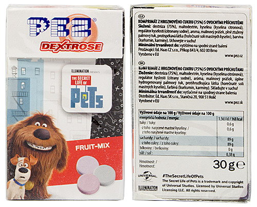 PEZ - Dextrose Packs - The Secret Life of Pets