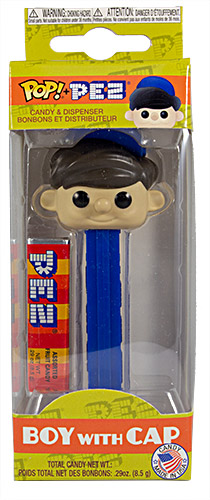 PEZ - PEZ Pals - Boy with Cap - Blue Cap, Brown Hair